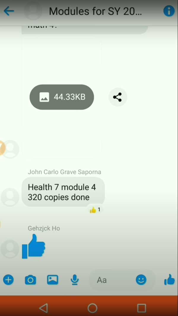 Giao diện chat MSN Lite Android