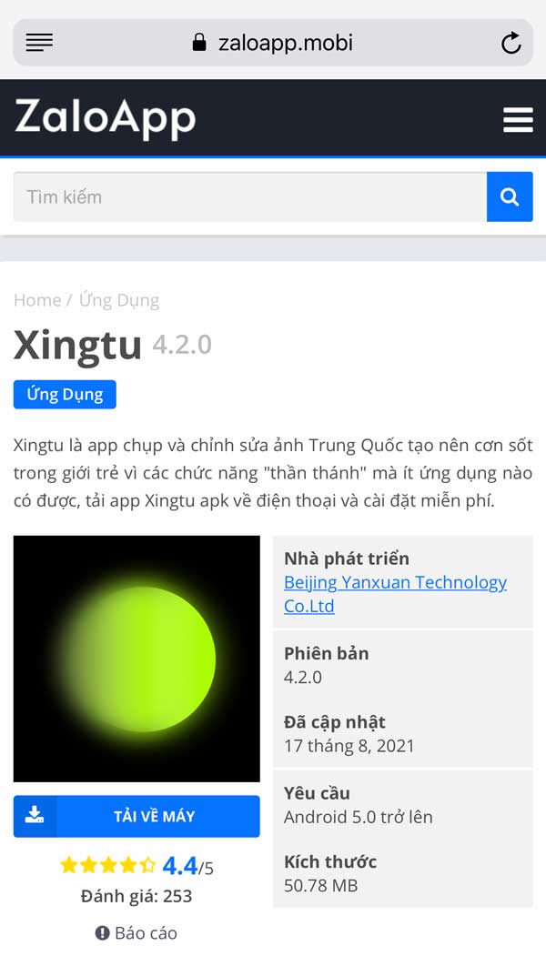 Link tải app Xingtu cho Android
